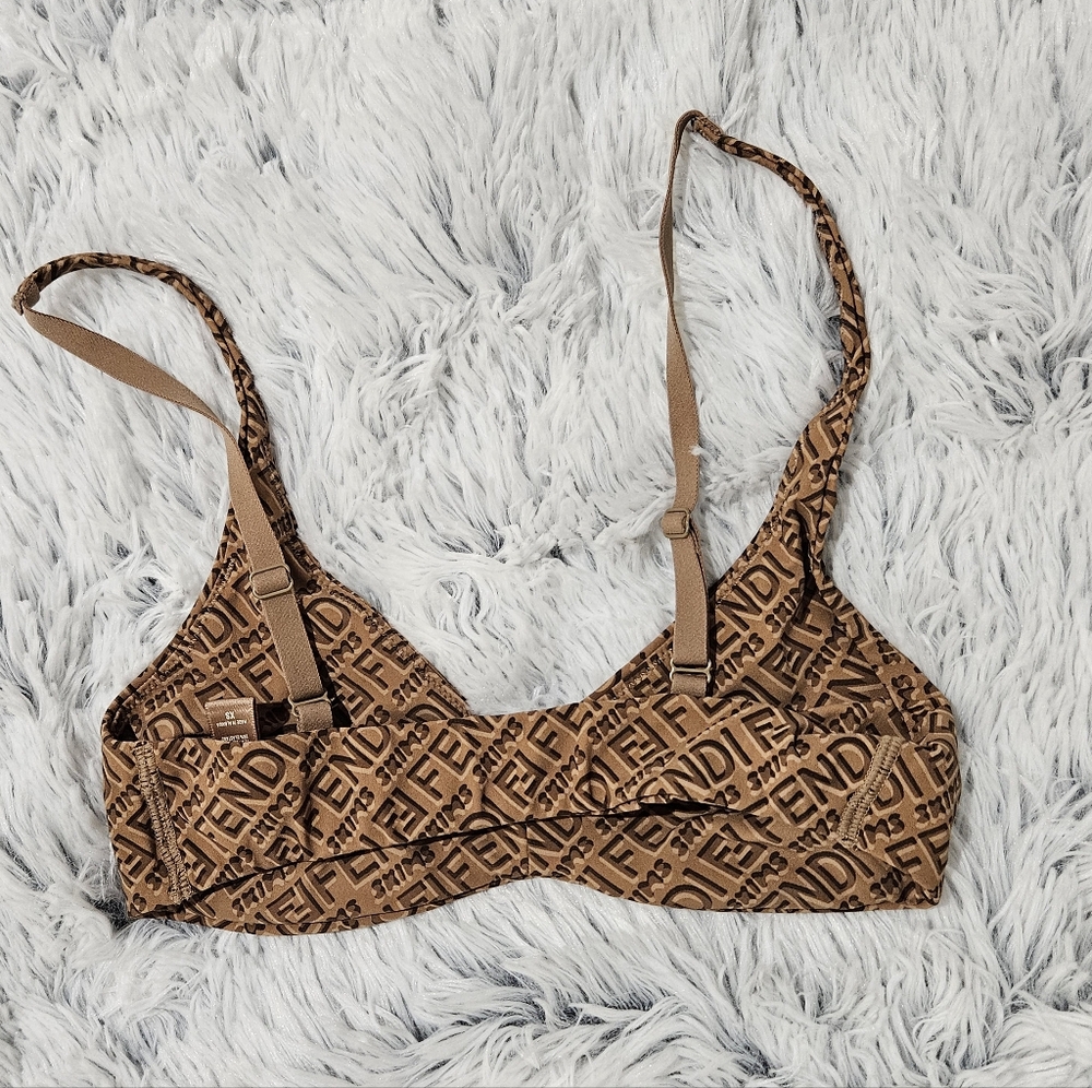SKIMS FENDI Scoop Bralette Bra California - Picture 3 of 4